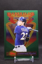 Christian Yelich #85 2020 Topps Finest Flashbacks All-Stars Jumbo Box Topper