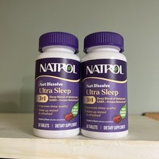 2pk of Natrol Ultra Sleep 3-in-1, 5mg Melatonin, GABA, 60 Tablets in total