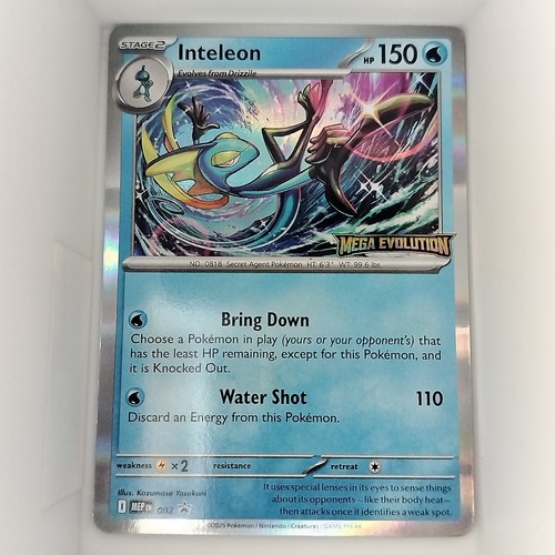 Inteleon MEP 002 Mega Evolution Prerelease Promo Pokémon TCG Near Mint