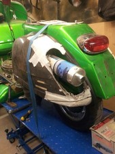 VESPA P200, PX200  CUSTOM EXHAUST.  1 OFF.  NEVER BEEN USED.