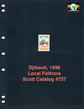 2/3 off $60.00 Scott Value - 1998 DJIBOUTI Local Folklore, African CV MNH NH UMM