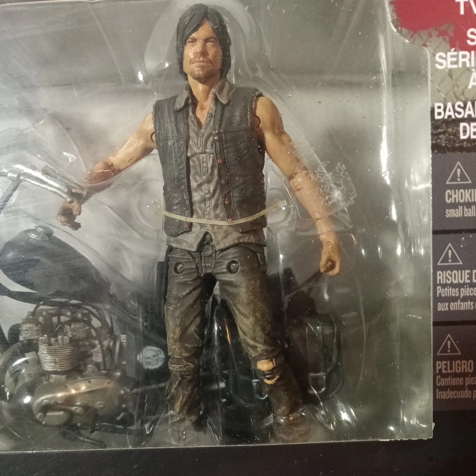 Mcfarlane Toys The Walking Dead Daryl Dixon Juego de Lujo con Moto Chopper Foto 3 de 4