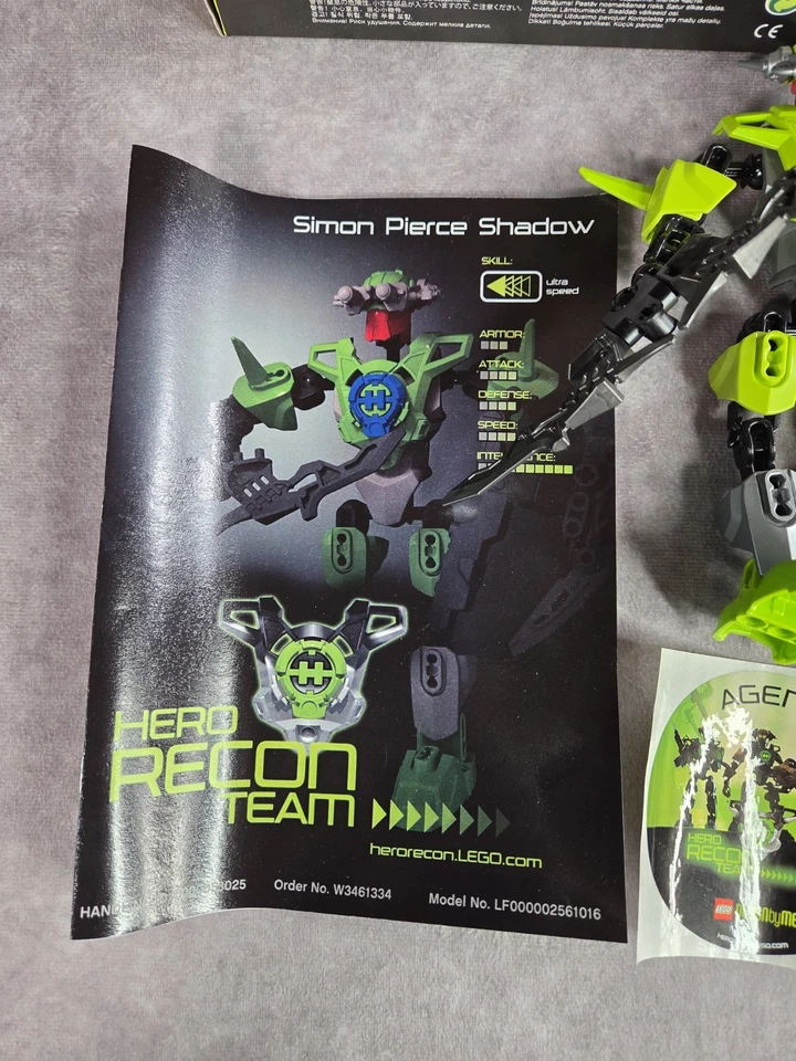 LEGO Hero Factory Hero Recon Team Simon Pierce Shadow Raro Foto 2 de 4