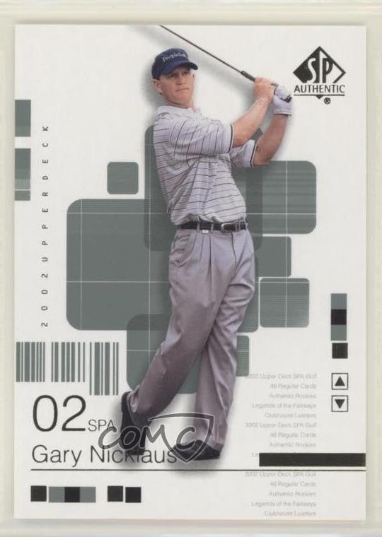 2002 SP Authentic Gary Nicklaus #40SPA 8d1