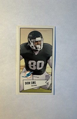 2013 Bowman - Mini Cards 1952 Design Dion Sims #52B-DS (RC)