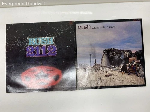 Lot of 2 Mixed Album Vinyl Records by Rush