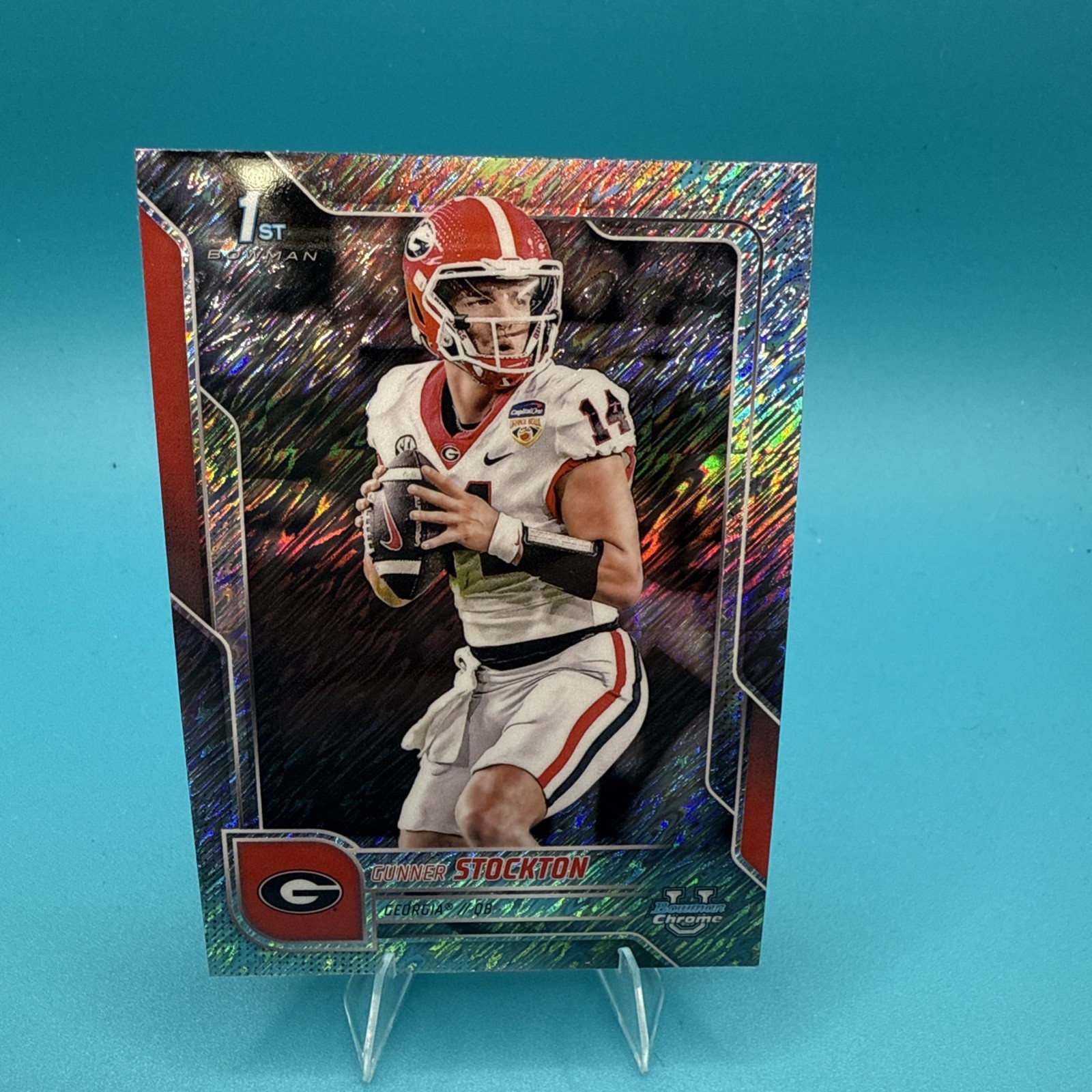 2025 Bowman University Chrome - Gunner Stockton #131 Shimmer Refractor (RC)