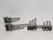 Lot of 2 spring-loaded slide latch selector assemblies, Streamfeeder Bell Howell