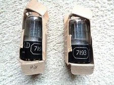 Two Kenrad 7193 triode tubes untested