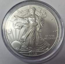 1 Ox 999 Fine Silver 2009 American Eagle Silver Dollar