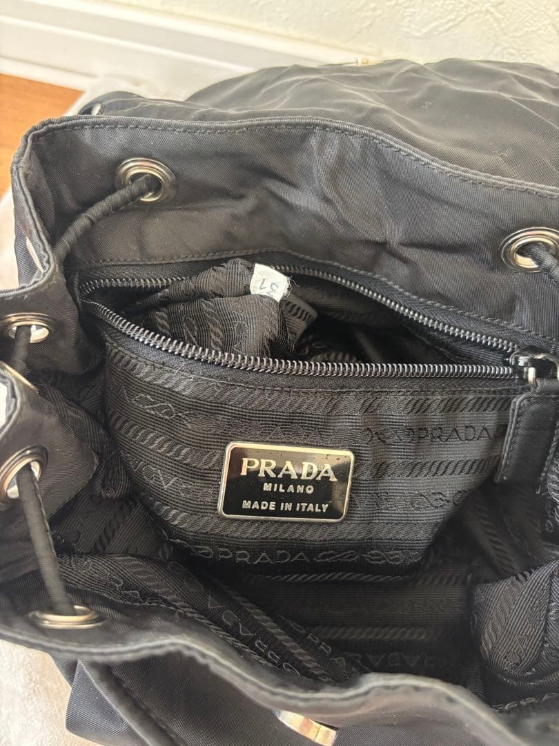 PRADA backpack rucksack triangular logo black Fro… - image 3
