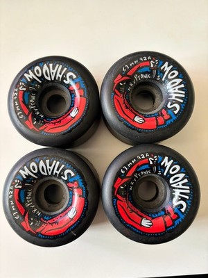 Kryptonic Shadow Wheels Vintage Skateboard 1991 Black 63/92 A New Old Stock