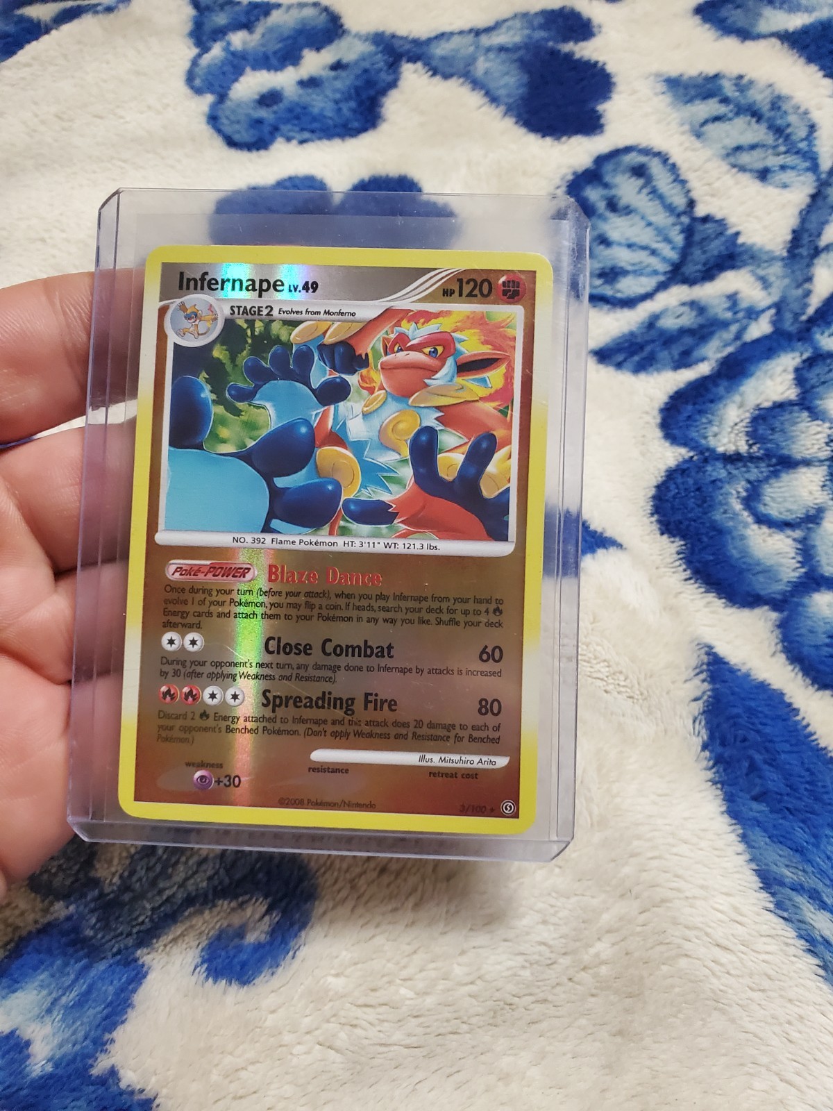 LP Infernape Stormfront Reverse Holo 3/100 Pokemon card