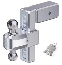 Adjustable Trailertow Hitch Fits 3 Inch Receiver 8 Risedrop Heavy-21000 Lb