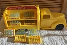 Vintage, Early 1950’s Plastic Coca-Cola Truck With 7 Cases Of Miniature Bottles