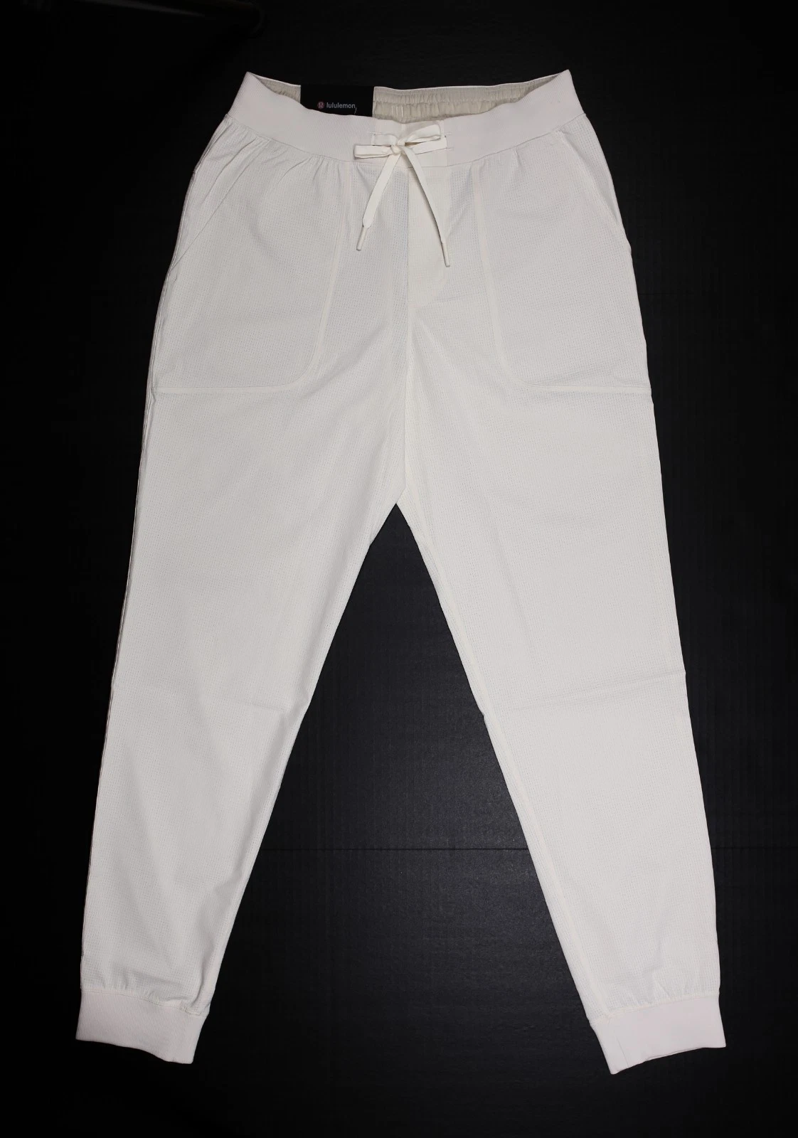 NWT Lululemon Men ABC Jogger WovenAir Light Ivory Inseam 32-34 MSRP $128.00