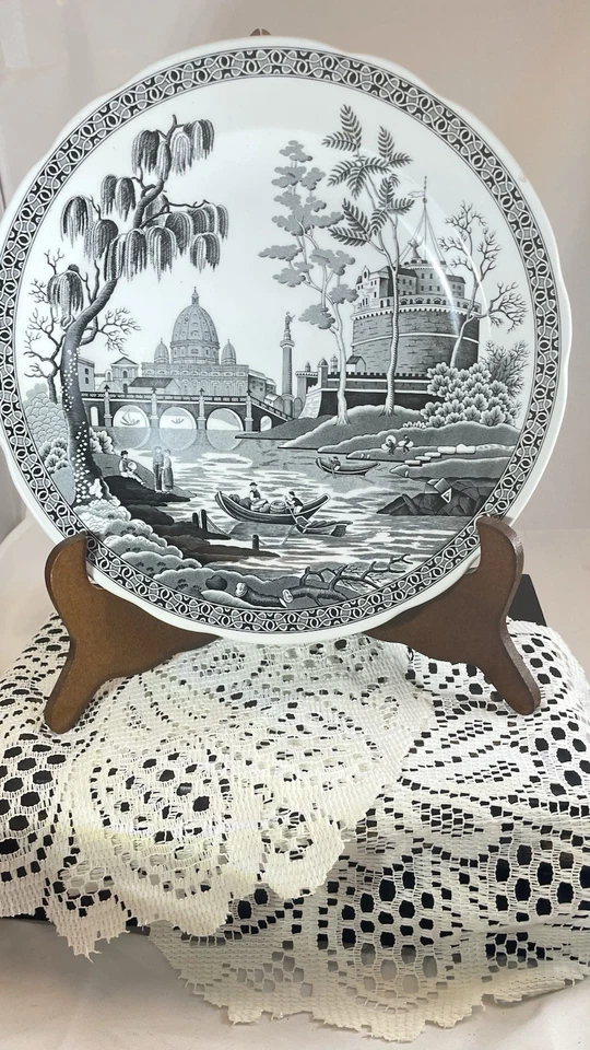 ROME Spode Archive Collection Georgian Series 10.5" Dinner Plate Black Only 1 - Image 3 of 4