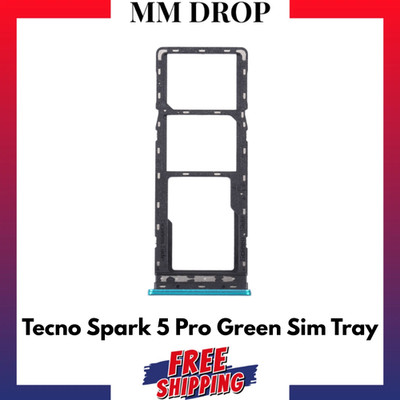 Für Tecno Spark 5 Pro Ersatz Sim Tray Halter Slot (grün) - UK Verkäufer
