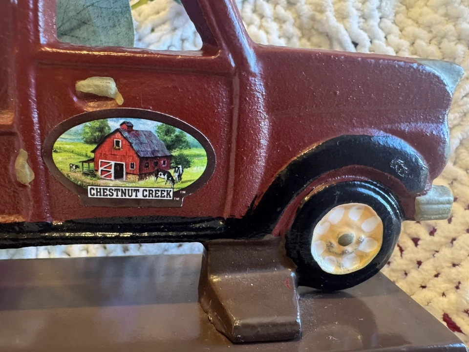 Chestnut Creek Cast Iron Farm Truck Nut Cracker 7.5” Vintage Kitchen Decor - Image 4 of 4