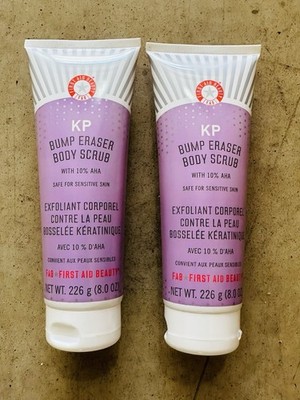 2 Pack 8 Oz KP Bump Eraser Body Scrub  10% AHA Exfoliator for Smooth Soft Skin