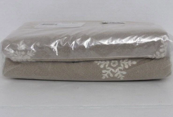 Pottery Barn Gingerbread Village Embroidered Table Runner/Throw Neutral New - Image 3 of 4