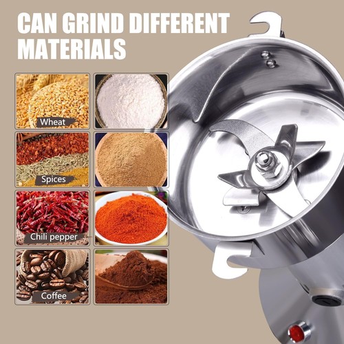 Grain Grinder Mill 150g Electric Stainless Steel Grain Grinder 850W High-spee... - Picture 5 of 6