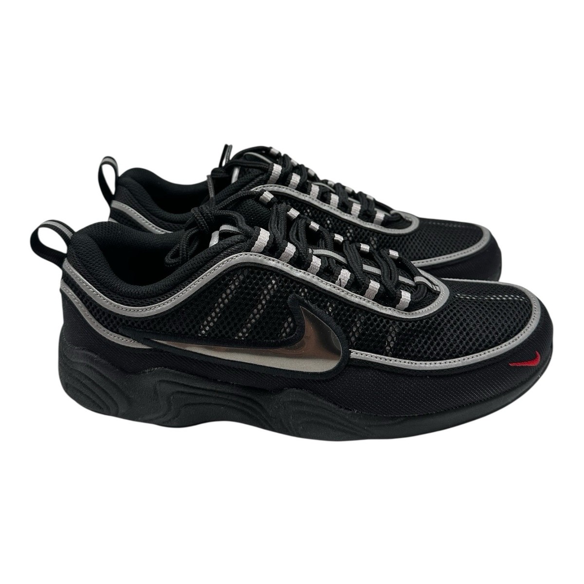 Nike Air Zoom Spiridon SP Shoes Size Mens 8.5‎ Womens 10 Black/Metallic Silver Nike Air Zoom Spiridon SP Shoes Size Mens 7 Womens 8.5 Black  main image 4