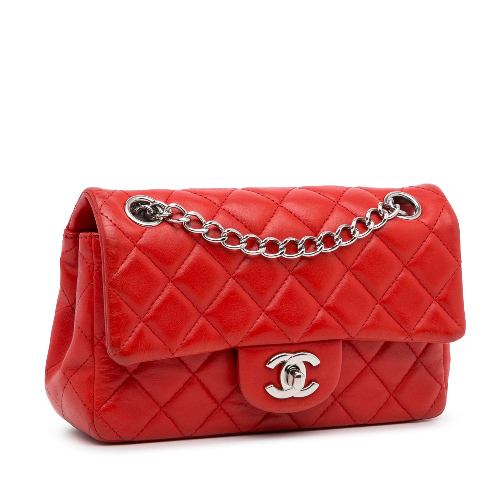 Chanel New Mini Rectangular Classic Lambskin Sing… - image 2