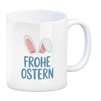 Frohe Ostern Kaffeebecher Mit Niedlichen Hasenohren