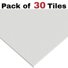 Suspended Ceiling Tiles 595mm x 595mm EasyClean Wipeable False 600 x 600 30Tiles