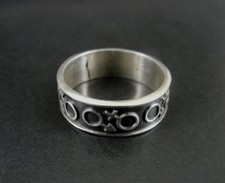 Male Female Symbols Band Sterling Silver 925 Size 10 RING