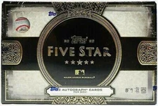 2021 TOPPS FIVE STAR BASEBALL HOBBY BOX 2 AUTOGRAPHS