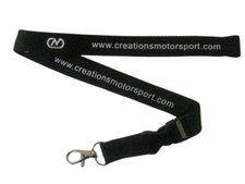 Black Lanyard Neck Strap ID Mobile keys Pass Card Badge Creationsmotorsport