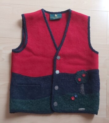 Giesswein Trachten Weste, 12/152/S. Reine Schurwolle. Strickjacke