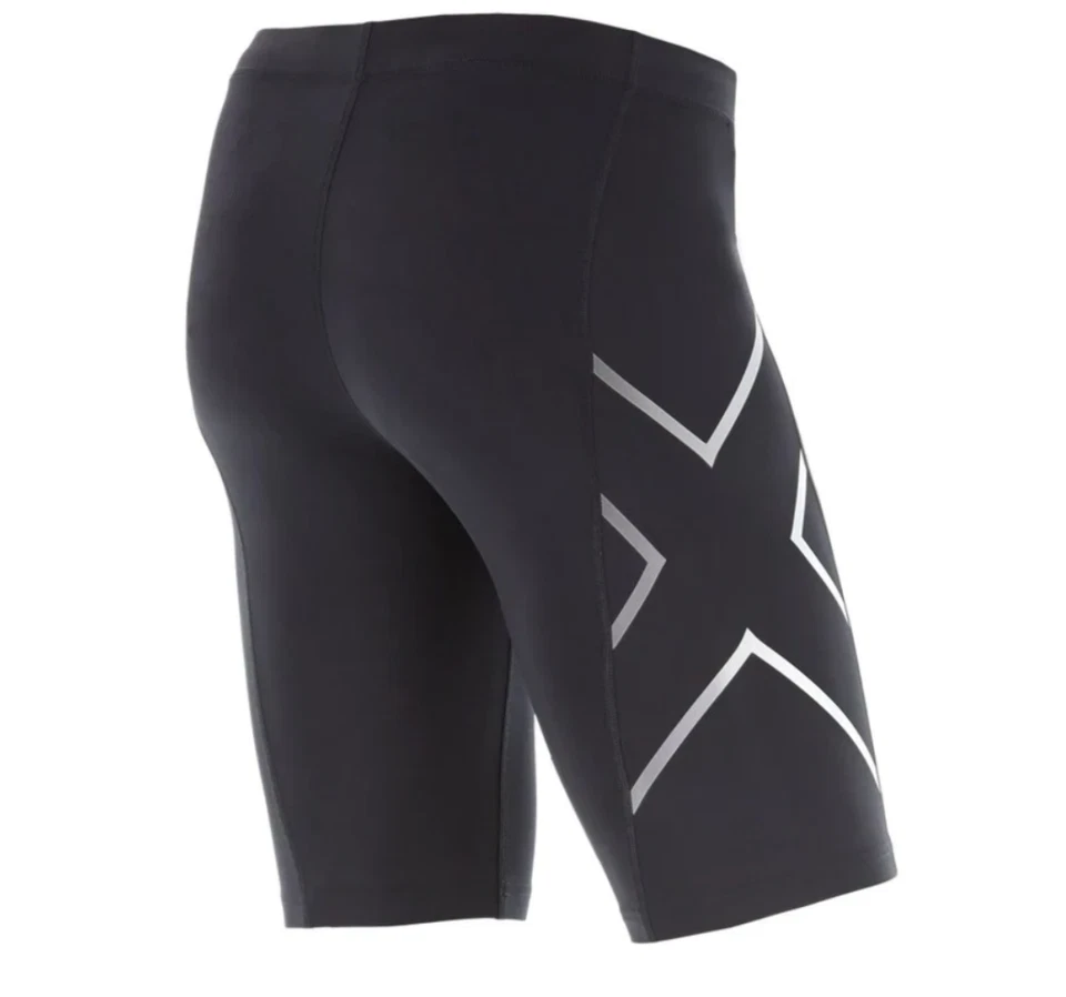 GREAT BARGAIN | 2XU Mens Compression Shorts - Black/Silver (MA3851) - Image 2 of 3