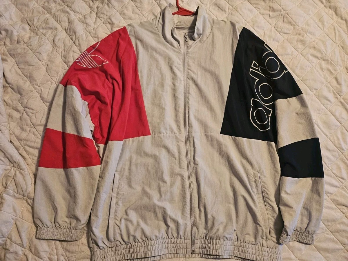 Adidas Originals Track Jacket Adult XL Gray FSTV Tracktop Full Zip