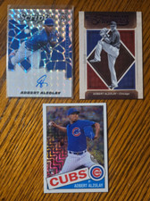 Adbert Alzolay -Mosaic Scripts Auto +Timeless Treasures Blue #/50 +1986 Mojo RC