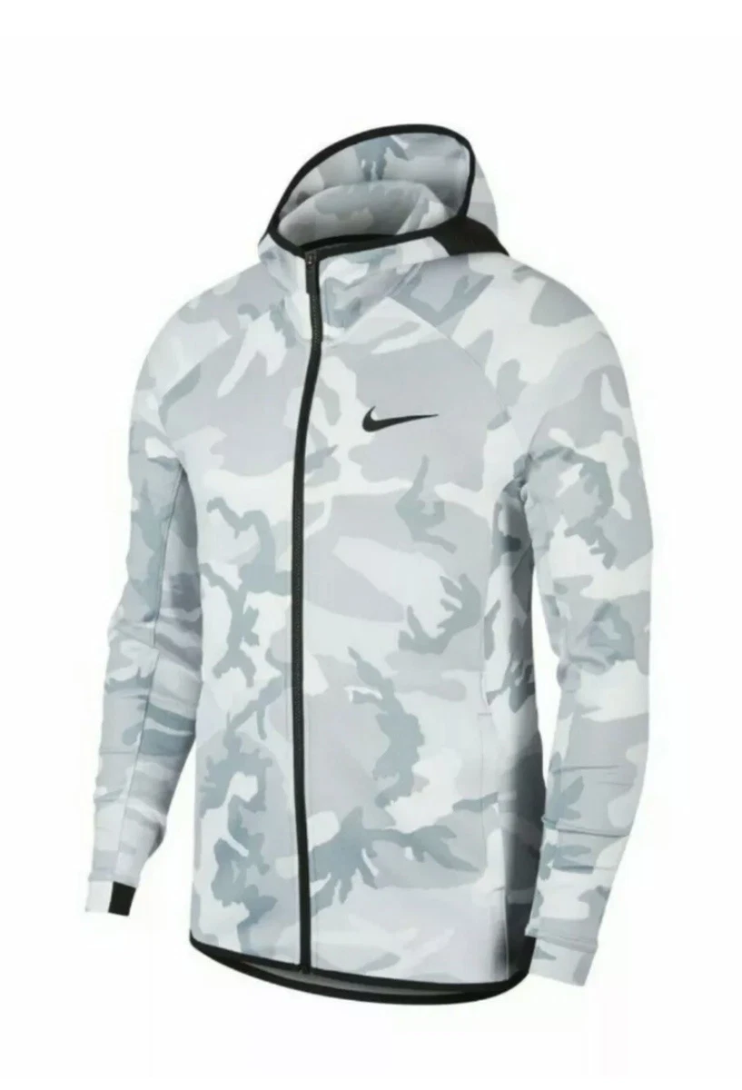 Nike Men's Therma Flex Showtime Zip Basketball Hoodie in White for Men