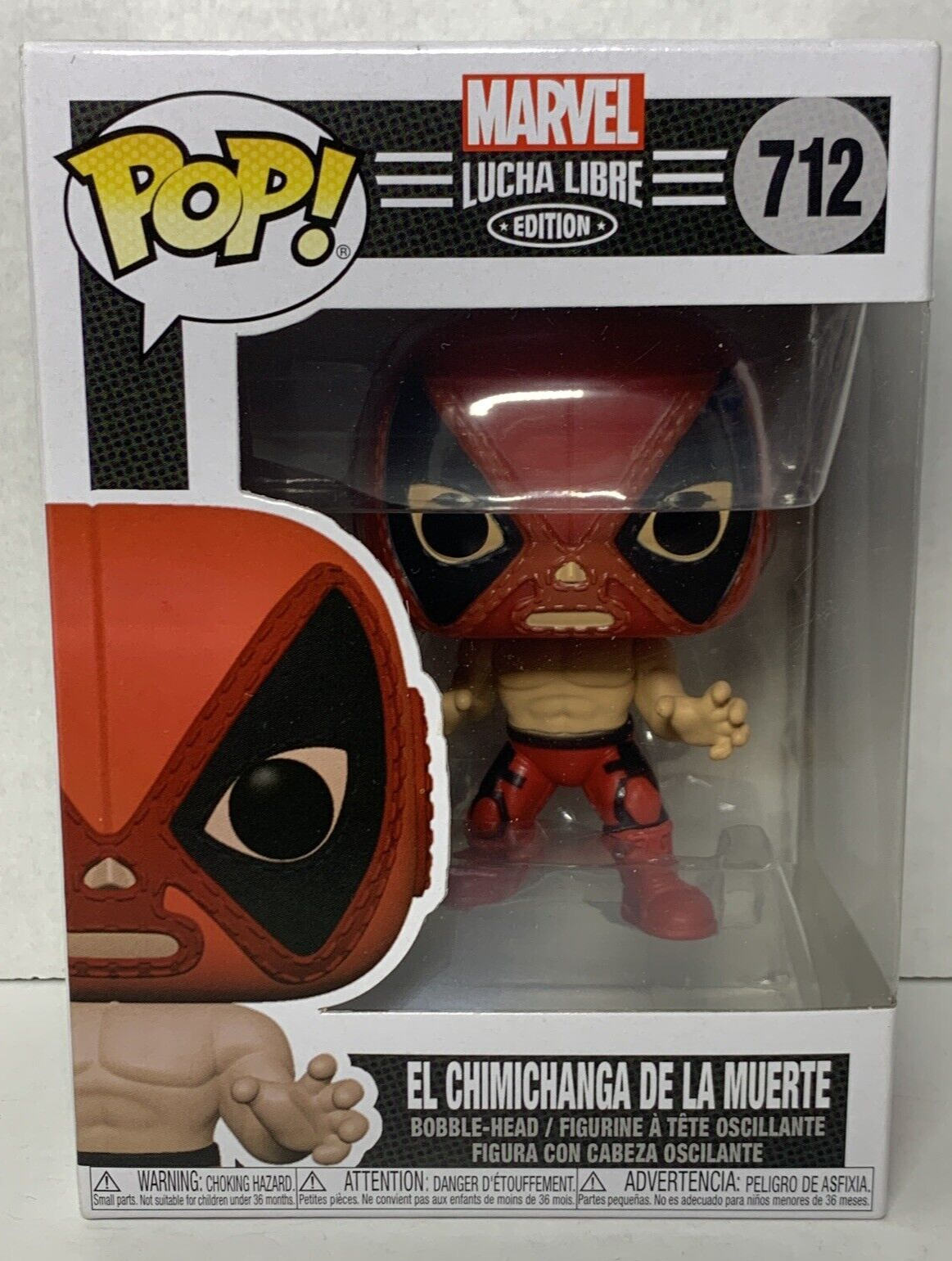 Funko Pop! Marvel Lucha Libre #712 El Chimichanga De La Muerte Deadpool EX/EX