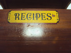 Vtg Recipe File Box  Wood Mid Century 5 1/2" x 3 1/4" x 3 3/4" High — photo 4