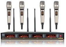 4 Cordless Microphone System for Church Theatre for Sennheiser SKM 9000 Wireless