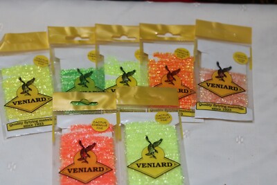 Veniard - Cactus Chenille - Extra Fine - Fly-tying - x7 Packs - Some NEW