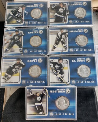 Tampa Bay Lightning 7 Coin Set 2004 Walgreens Promotion Stanley