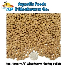 40-lbs 6mm  WHEAT GERM  Koi & Pond Floating Pellets, Winter Time Feeding