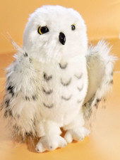 Douglas WIZARD THE SNOWY OWL Plush Stuffed Animal Toy 8" White Hedwig