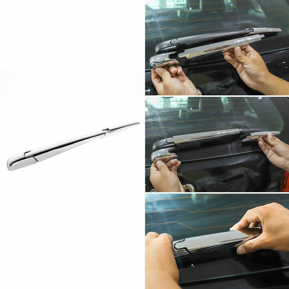 Chrome Rear Window Rain Wiper Cover Trim for 11+ Jeep Grand Cherokee Accessories