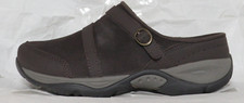 EASY SPIRIT WOMEN CLOG MULE US 6 WW SE EQUINOX DARK BROWN LEATHER SNEAKER NIB