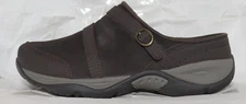 EASY SPIRIT WOMEN CLOG MULE US 6 WW SE EQUINOX DARK BROWN LEATHER SNEAKER NIB