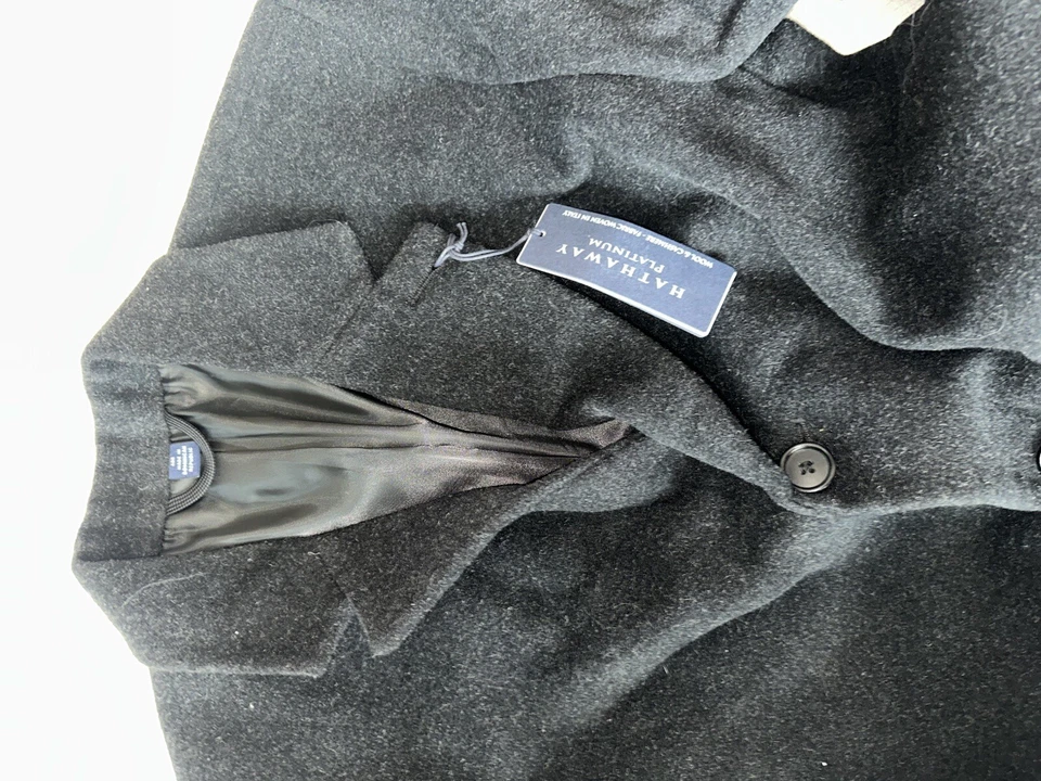 NWT Hathaway Platinum Charcoal Wool & Cashmere Size 40R - Image 2 of 4