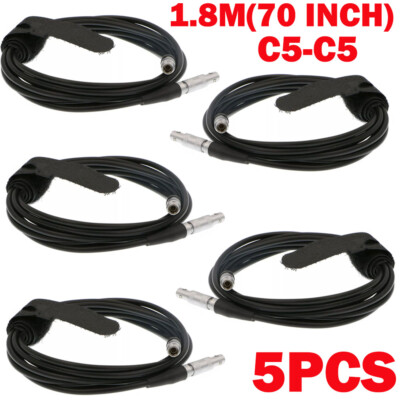 5x 1.8M C5-C5 Equality FFA 00 to 00 Cable For Ultrasonic Equipment Flaw NEW